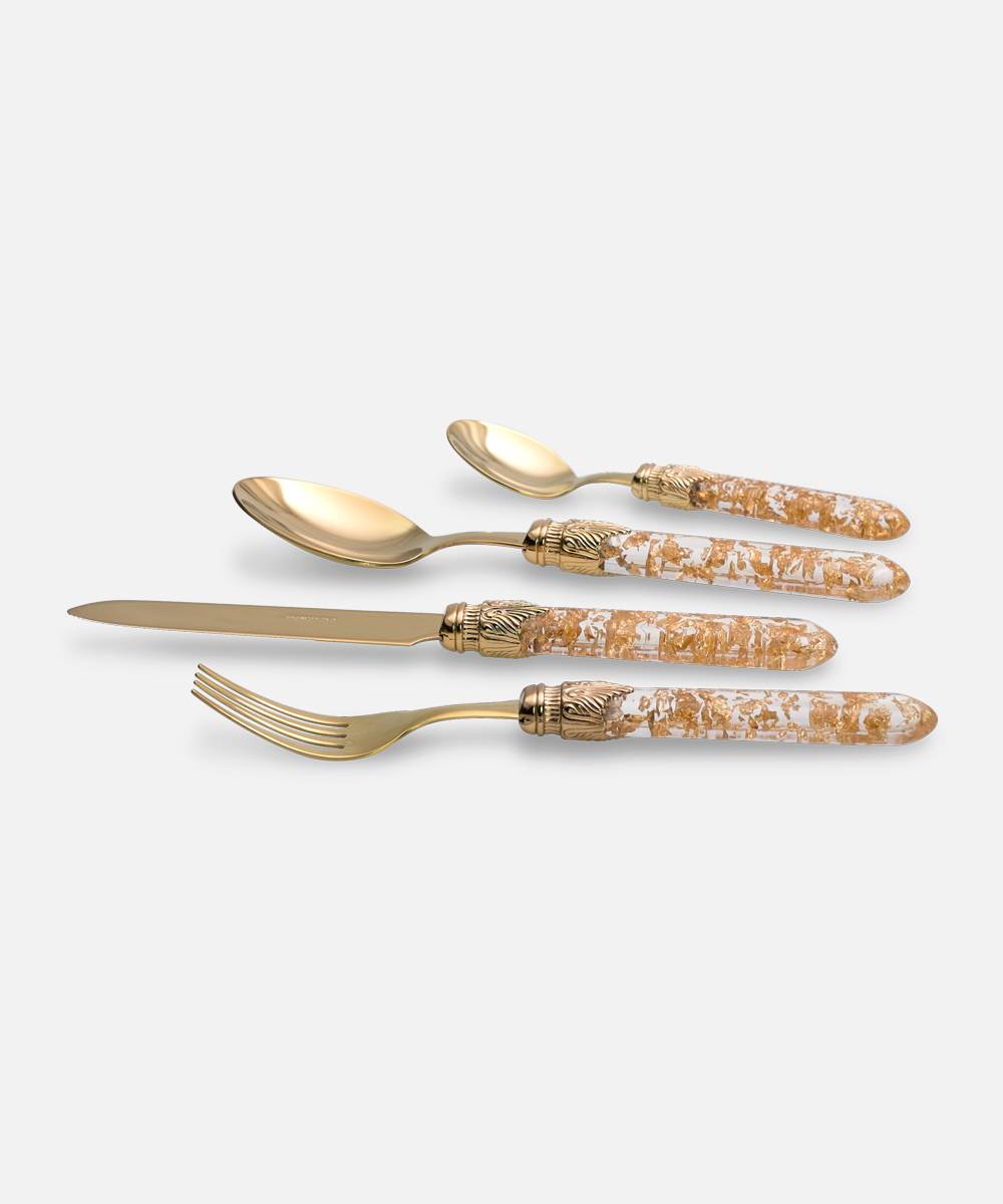 Rivadossi Sandro Luna Dorato 4 pezzi tavola