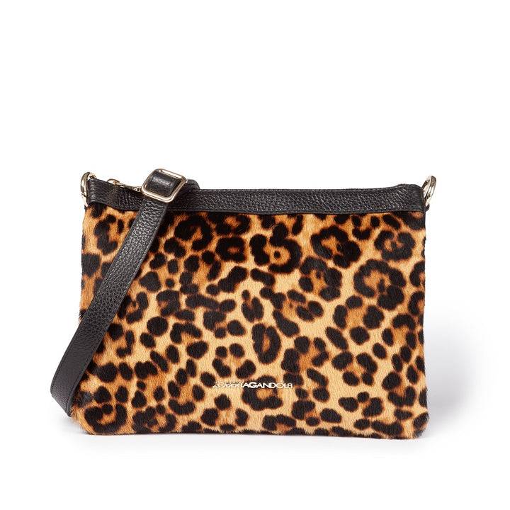 Roberta Gandolfi Alice Pony Small Borsa In Cavallino E Pelle Martellata Con Tracolla Regolabile E Staccabile