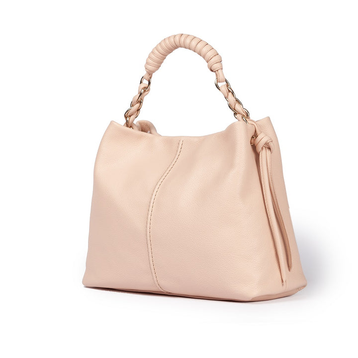 Roberta Gandolfi Amina Large Borsa A Mano In Pelle Con Manico Tubolare Fasciato E Tracolla Staccabile