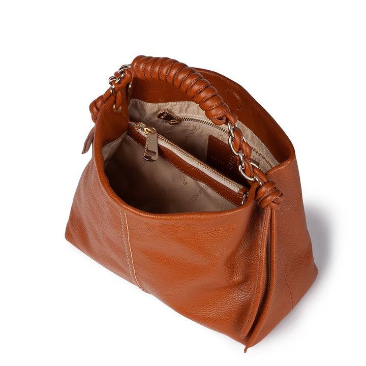 Roberta Gandolfi Amina Small Borsa A Mano In Pelle Con Manico Tubolare Fasciato E Tracolla Staccabile