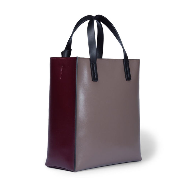Roberta Gandolfi Arianna Tote Borsa In Pelle Bicolor Con Tracolla Staccabile