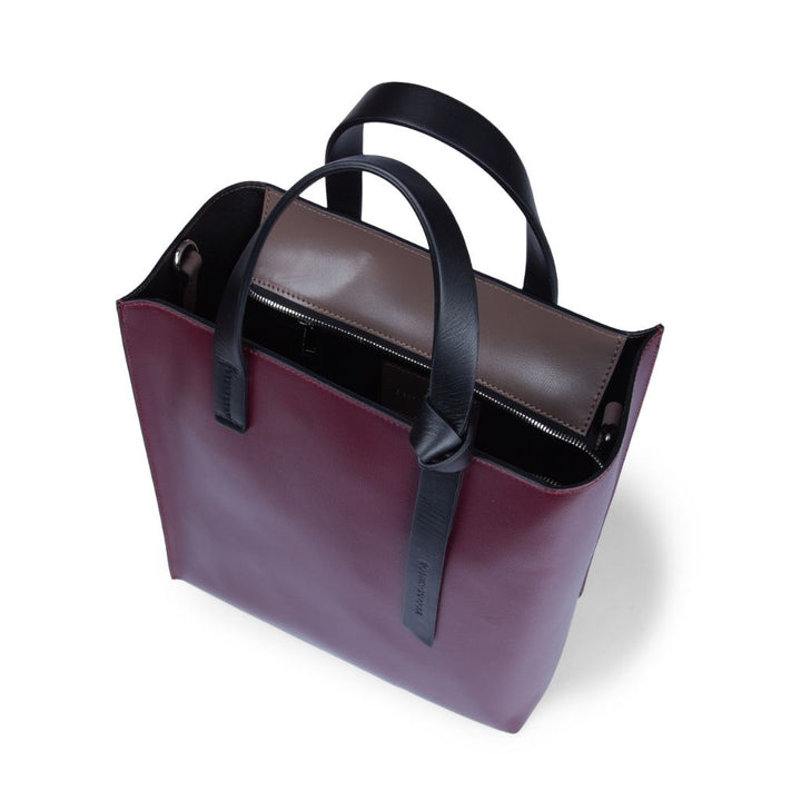 Roberta Gandolfi Arianna Tote Borsa In Pelle Bicolor Con Tracolla Staccabile