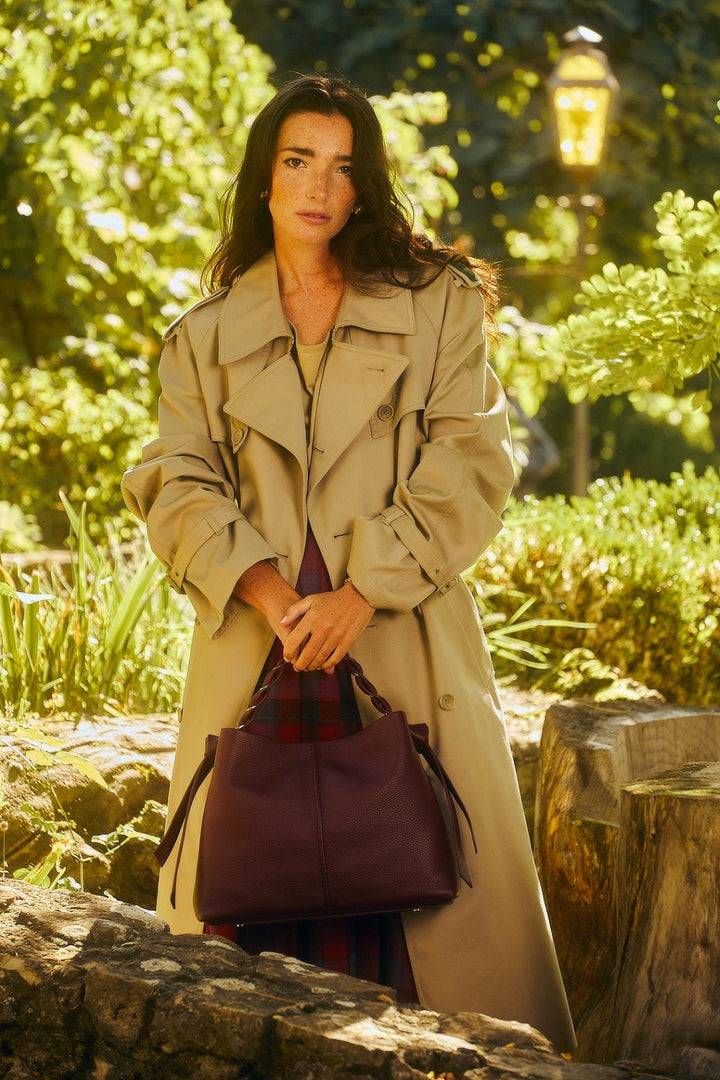 Roberta Gandolfi Asia Large Borsa A Mano In Pelle Con Tracolla Staccabile