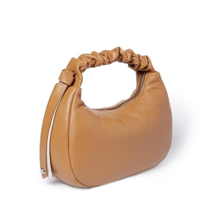 Roberta Gandolfi Azzurra Hobo Small In Morbida Pelle Nappa Con Manico Arricciato Regolabile