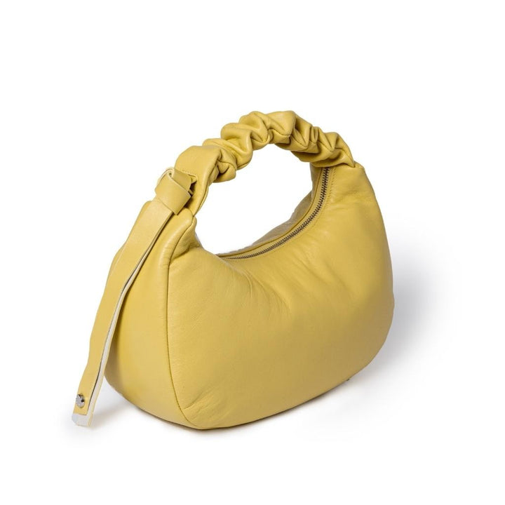 Roberta Gandolfi Azzurra Hobo Small In Morbida Pelle Nappa Con Manico Arricciato Regolabile