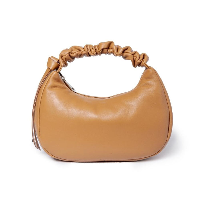 Roberta Gandolfi Azzurra Hobo small in morbida pelle nappa con manico arricciato regolabile