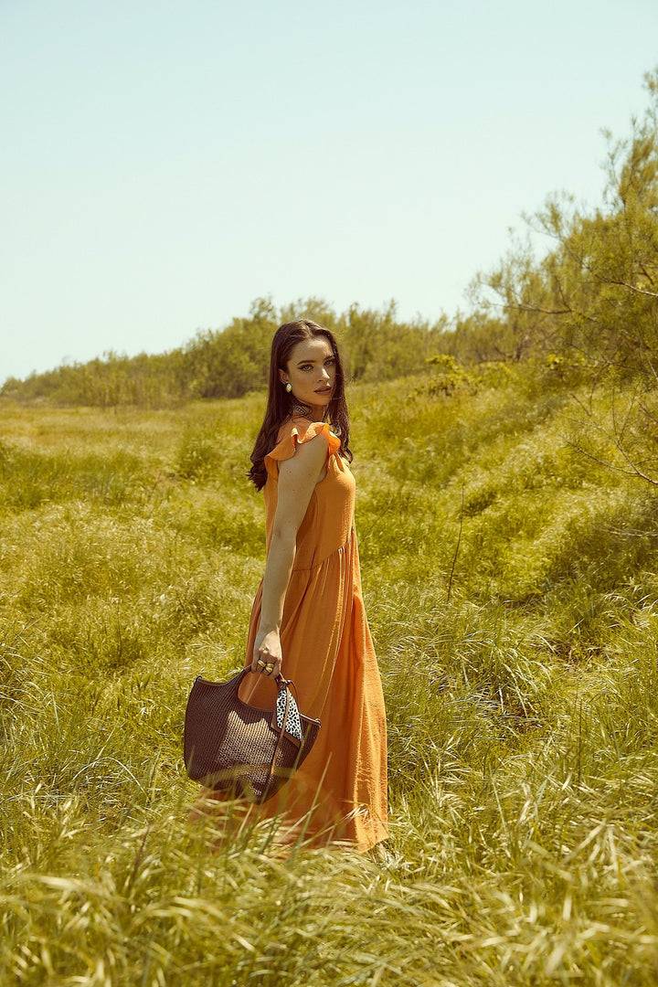 Roberta Gandolfi Beatrice Handbag In Raffia Con Finiture In Pelle Con Dettaglio Animalier E Tracolla Staccabile