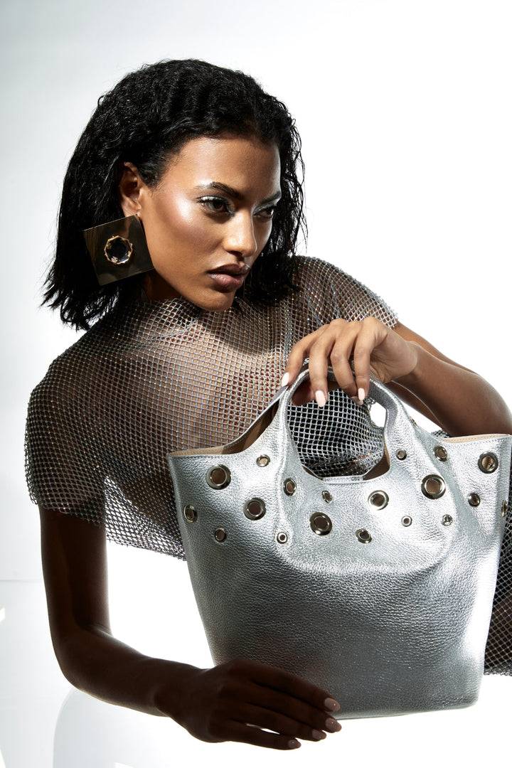 Roberta Gandolfi Belinda Medium Borsa A Mano In Pelle Con Tracolla Staccabile