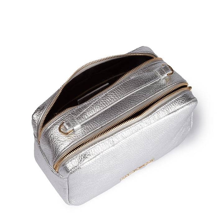 Roberta Gandolfi Brigida Camera Borsa In Pelle Con Doppio Scomparto E Tracolla In Catena Dorata Con Spallaccio Protettivo In Pelle