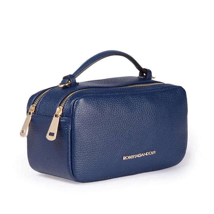 Roberta Gandolfi Brigida Camera Borsa In Pelle Con Doppio Scomparto E Tracolla In Catena Dorata Con Spallaccio Protettivo In Pelle