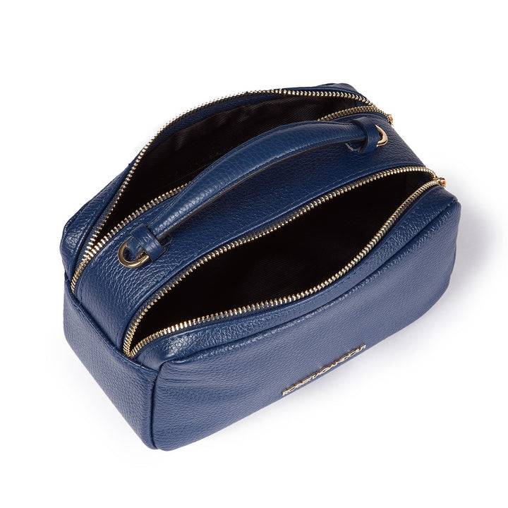 Roberta Gandolfi Brigida Camera Borsa In Pelle Con Doppio Scomparto E Tracolla In Catena Dorata Con Spallaccio Protettivo In Pelle