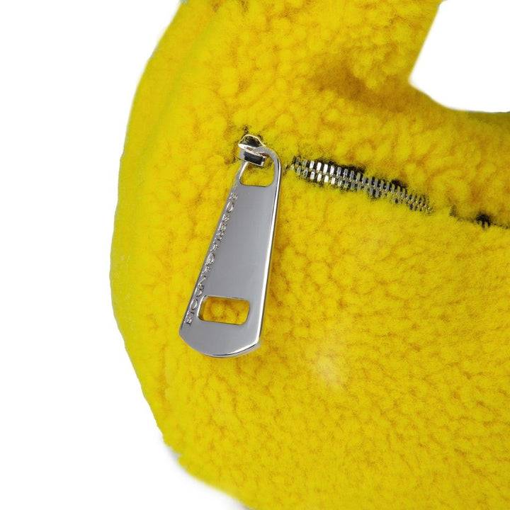 Roberta Gandolfi Bunny Teddy Mini Bag In Shearling Con Tracolla In Pelle Staccabile