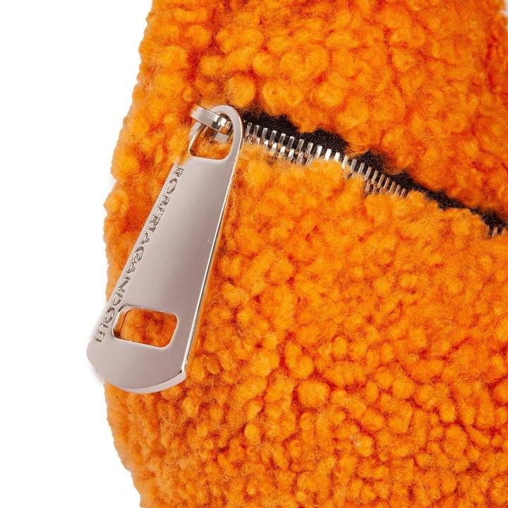 Roberta Gandolfi Bunny Teddy Mini Bag In Shearling Con Tracolla In Pelle Staccabile