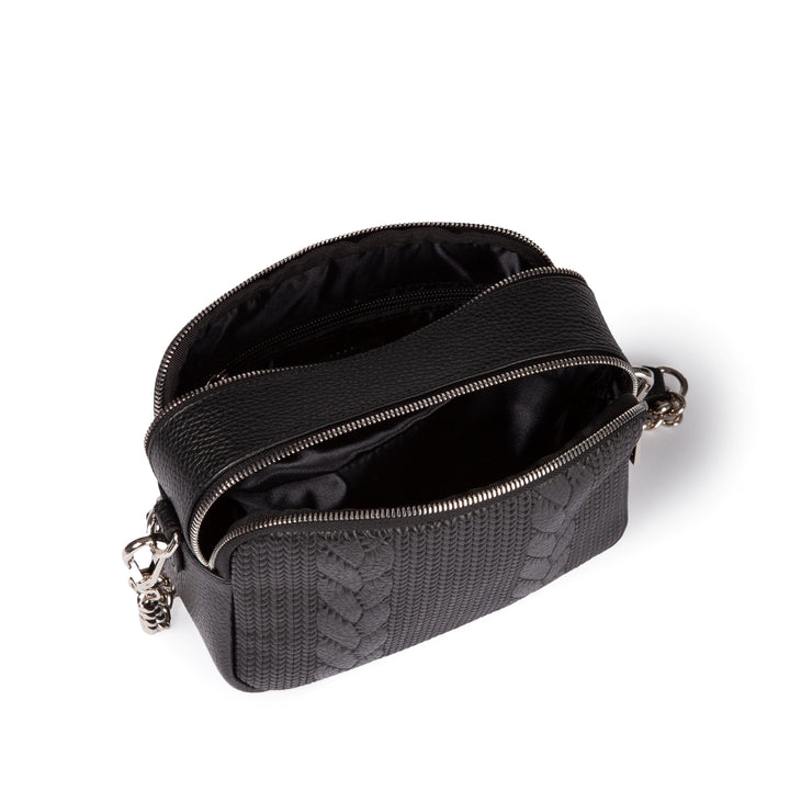 Roberta Gandolfi Camera Treccia Borsa A Spalla E Crossbody In Pelle Stampata Con Tracolla Catena