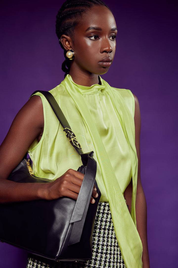 Roberta Gandolfi Dafne Hobo In Morbida Pelle Di Vitello