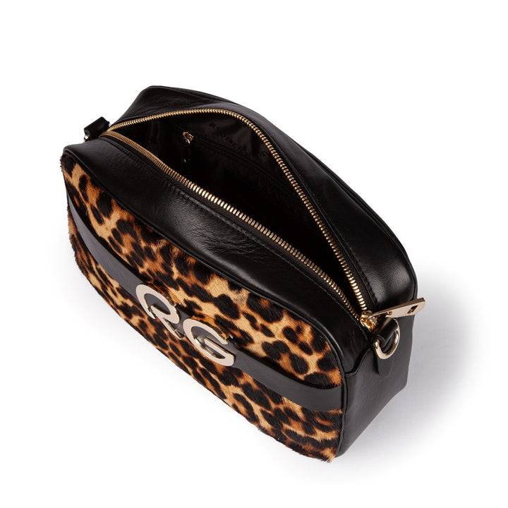 Roberta Gandolfi Dafne Pony Camera In Pelle Stampa Animalier Con Tracolla Staccabile