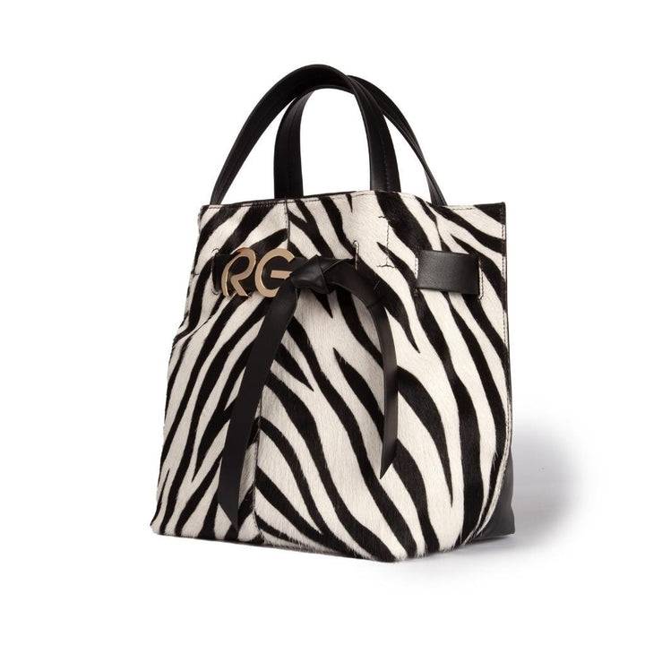 Roberta Gandolfi Dafne Pony Medium Borsa A Mano In Pelle Stampa Animalier Con Tracolla Staccabile
