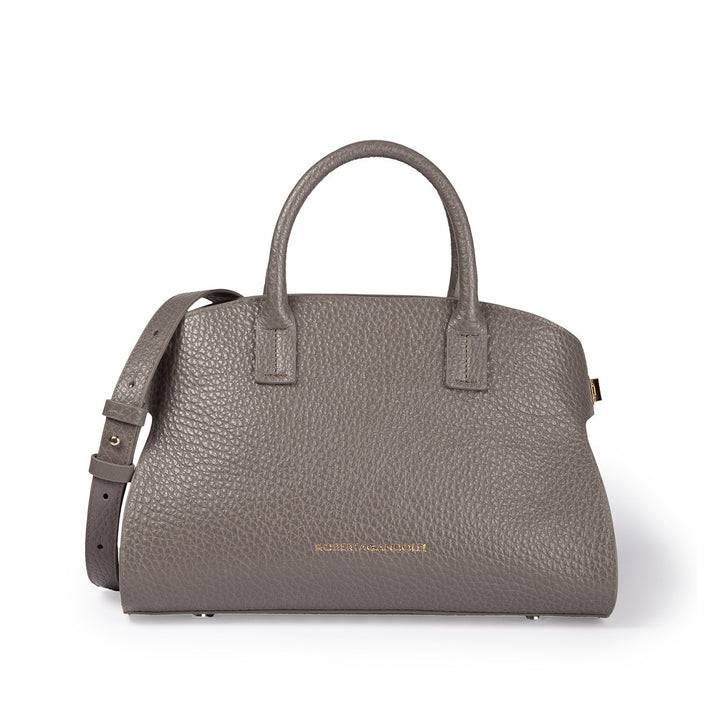 Roberta Gandolfi Elodie bowling small borsa a mano in pelle con tracolla staccabile e regolabile