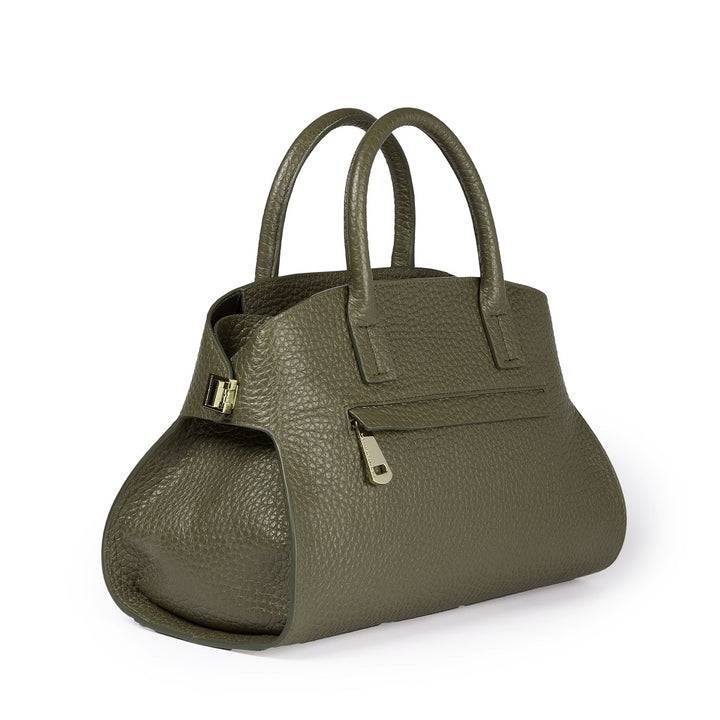 Roberta Gandolfi Elodie Bowling Small Borsa A Mano In Pelle Con Tracolla Staccabile E Regolabile