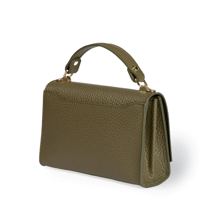 Roberta Gandolfi Elodie Compact Crossbody Borsa In Pelle Con Tramezza Interna E Tasca Esterna Con Tracolla Staccabile E Regolabile