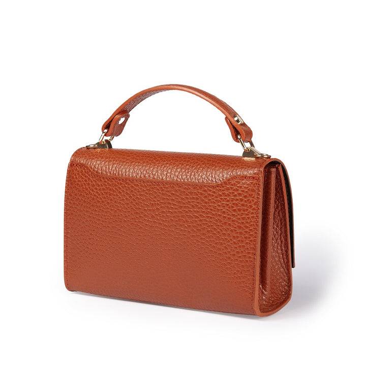 Roberta Gandolfi Elodie Compact Crossbody Borsa In Pelle Con Tramezza Interna E Tasca Esterna Con Tracolla Staccabile E Regolabile