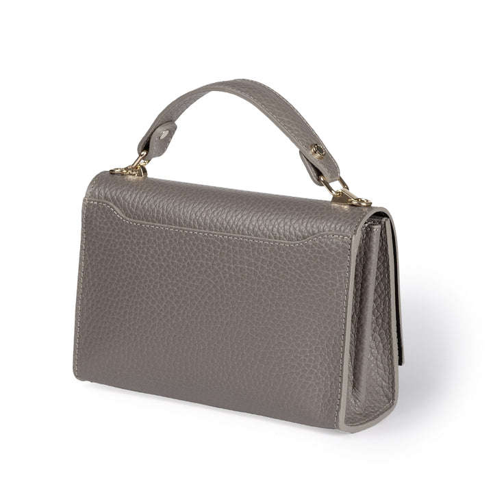 Roberta Gandolfi Elodie Compact Crossbody Borsa In Pelle Con Tramezza Interna E Tasca Esterna Con Tracolla Staccabile E Regolabile