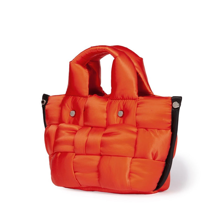 Roberta Gandolfi Greta Mini Borsa In Tessuto Antigoccia Imbottita Ed Intrecciata A Mano Con Finiture In Pelle