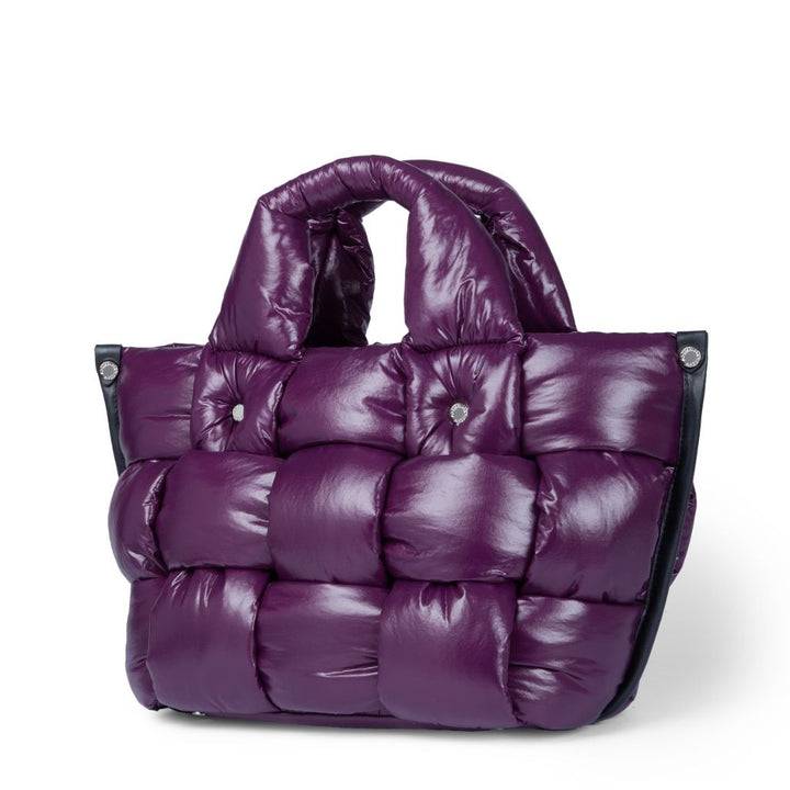 Roberta Gandolfi Greta Small Borsa In Tessuto Antigoccia Imbottita Ed Intrecciata A Mano Con Finiture In Pelle