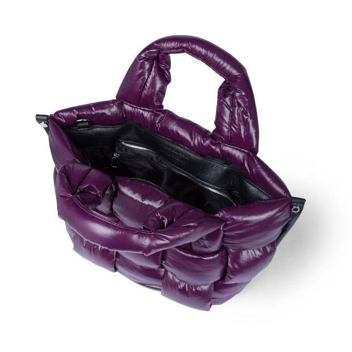 Roberta Gandolfi Greta Small Borsa In Tessuto Antigoccia Imbottita Ed Intrecciata A Mano Con Finiture In Pelle