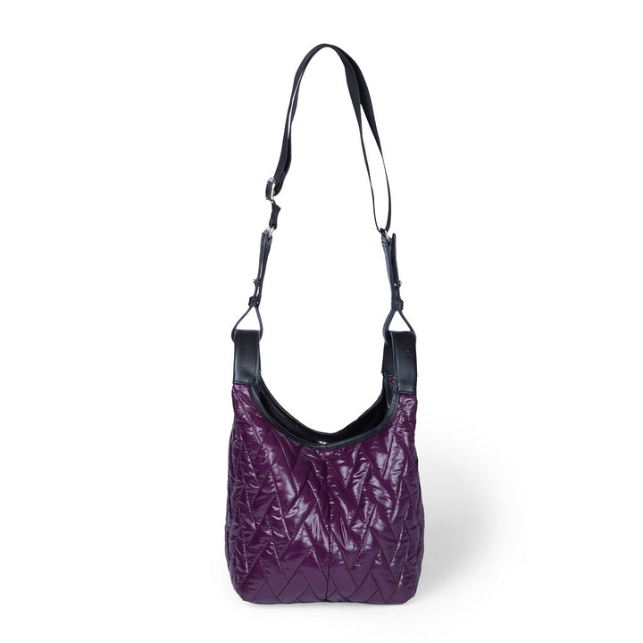 Roberta Gandolfi Joy Puffy Borsa Trasformabile 5 Modelli In 1 In Tessuto Antigoccia Finiture In Pelle Di Vitello E Tracolla Staccabile