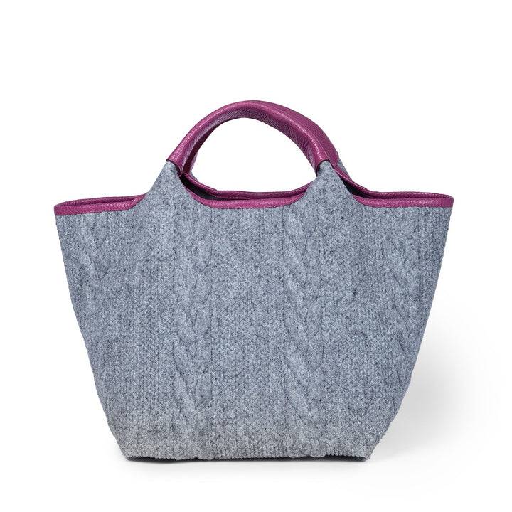 Roberta Gandolfi Joy Wool Borsa Trasformabile 5 Modelli In 1 In Tessuto Di Lana Riciclato Finiture In Pelle Di Vitello E Tracolla Staccabile