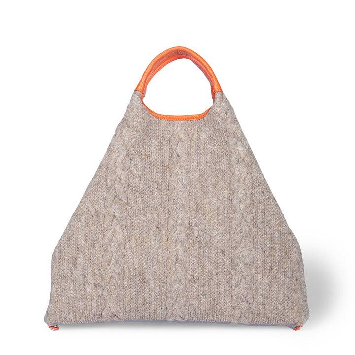 Roberta Gandolfi Joy Wool Borsa Trasformabile 5 Modelli In 1 In Tessuto Di Lana Riciclato Finiture In Pelle Di Vitello E Tracolla Staccabile