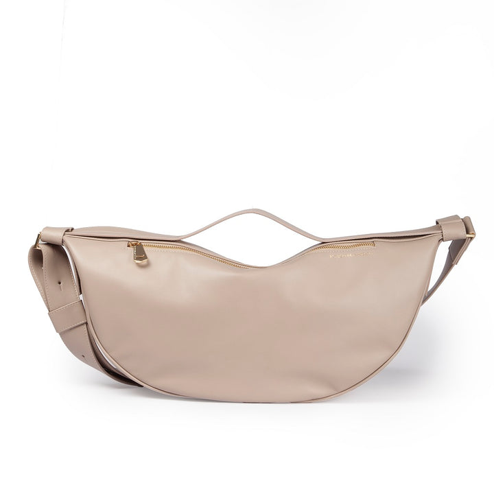 Roberta Gandolfi Micol Banana in vitello liscio con tracolla regolabile