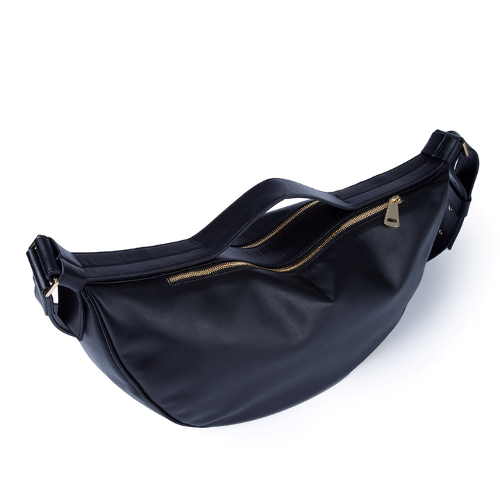 Roberta Gandolfi Micol Banana In Vitello Liscio Con Tracolla Regolabile