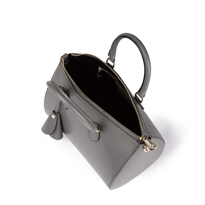 Roberta Gandolfi Nicole Bowling In Pelle Stampa "light Saffiano" Con Tracolla Staccabile E Regolabile