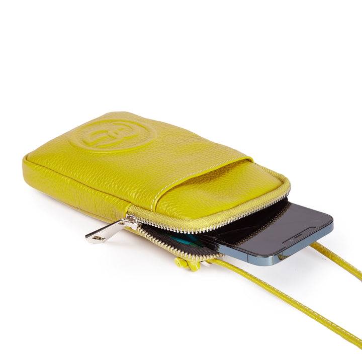 Roberta Gandolfi RG Phone Holder In Pelle Di Vitello Con Tracolla Staccabile E Regolabile