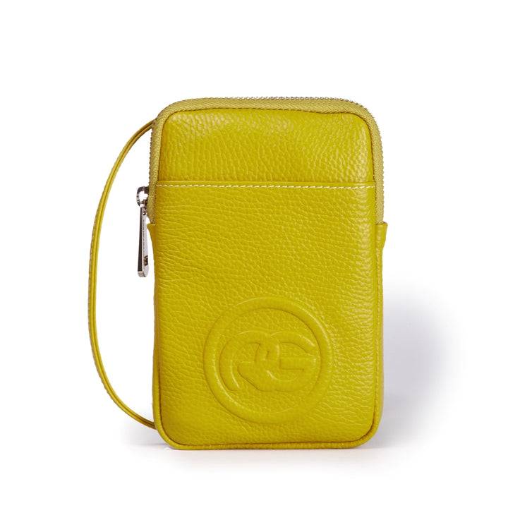 Roberta Gandolfi RG Phone holder in pelle di vitello con tracolla staccabile e regolabile