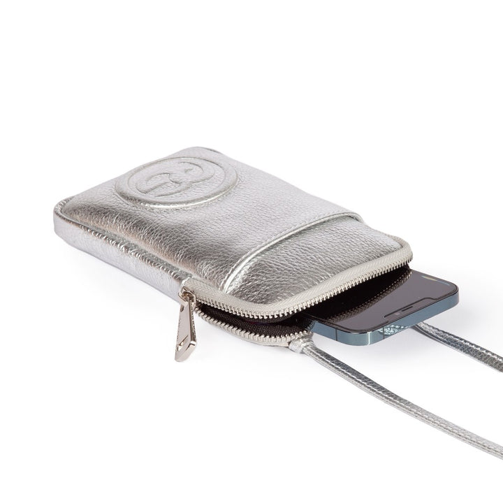 Roberta Gandolfi RG Phone Holder In Pelle Di Vitello Con Tracolla Staccabile E Regolabile