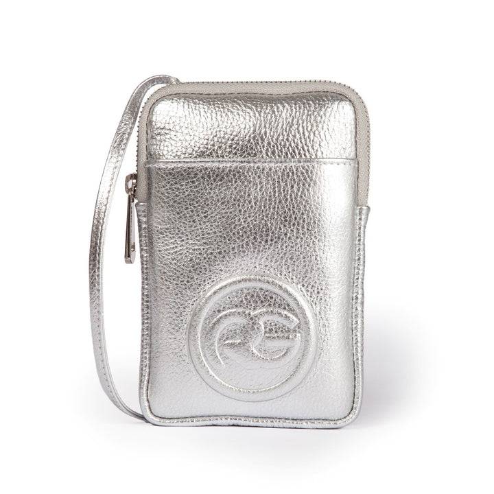 Roberta Gandolfi RG Phone holder in pelle di vitello con tracolla staccabile e regolabile