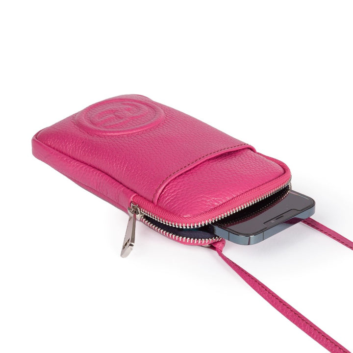 Roberta Gandolfi RG Phone Holder In Pelle Di Vitello Con Tracolla Staccabile E Regolabile