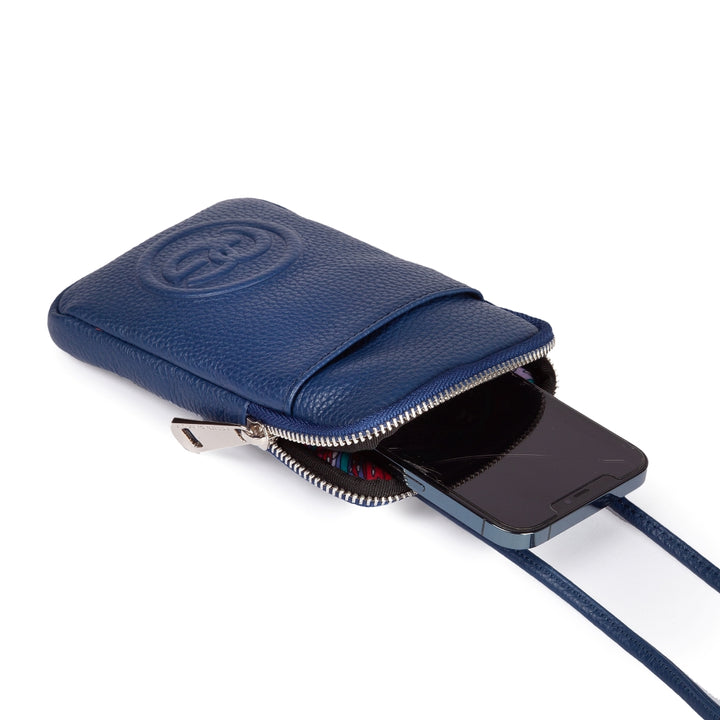 Roberta Gandolfi RG Phone Holder In Pelle Di Vitello Con Tracolla Staccabile E Regolabile