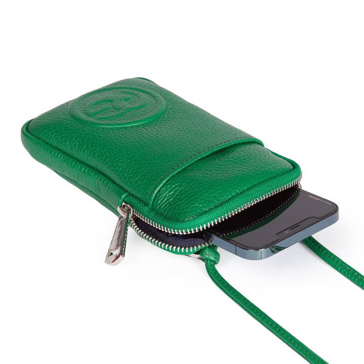 Roberta Gandolfi RG Phone Holder In Pelle Di Vitello Con Tracolla Staccabile E Regolabile