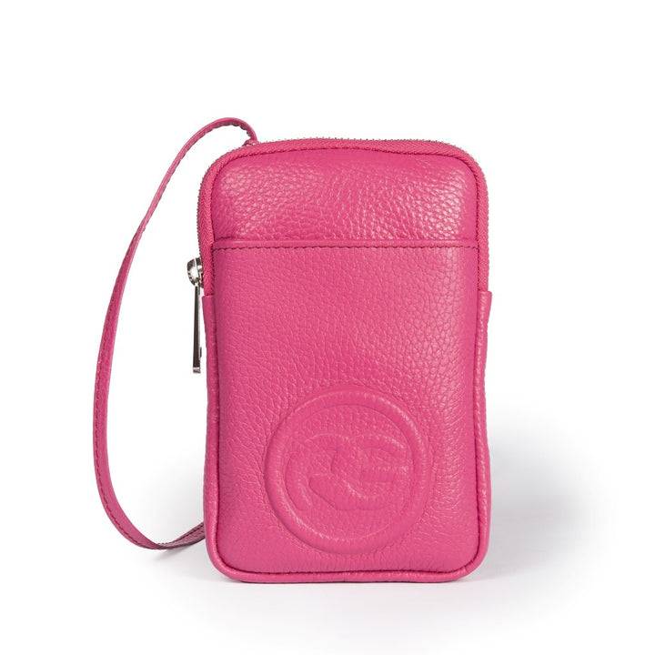 Roberta Gandolfi RG Phone holder in pelle di vitello con tracolla staccabile e regolabile