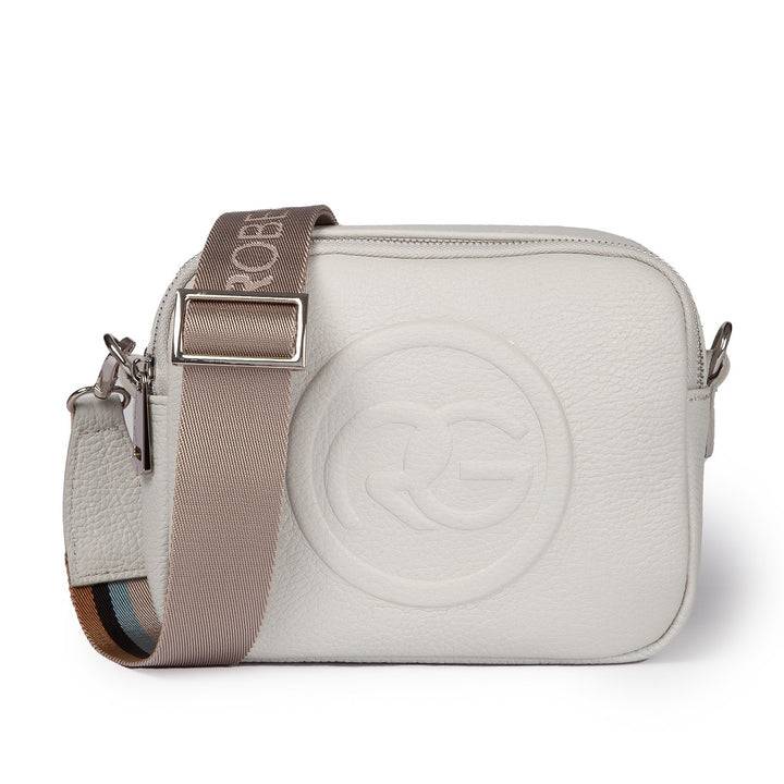 Roberta Gandolfi Roberta Pelle camera e crossbody in pelle con doppio scomparto e tracolla staccabile