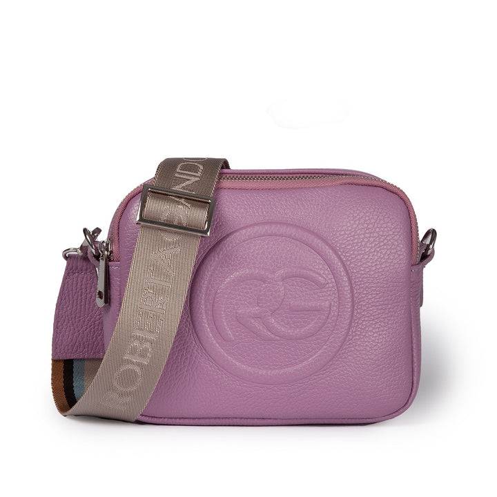 Roberta Gandolfi Roberta Pelle camera e crossbody in pelle con doppio scomparto e tracolla staccabile