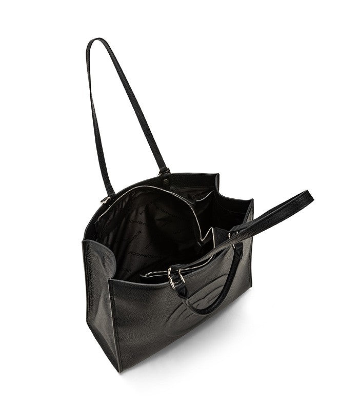 Roberta Gandolfi Roberta Pelle Large Borsa A Mano In Pelle Con Doppi Spallacci Per Essere Portata A Spalla E Tramezza