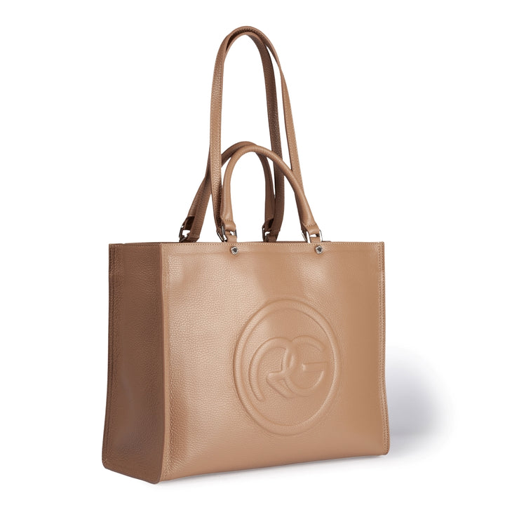 Roberta Gandolfi Roberta Pelle Large Borsa A Mano In Pelle Con Doppi Spallacci Per Essere Portata A Spalla E Tramezza