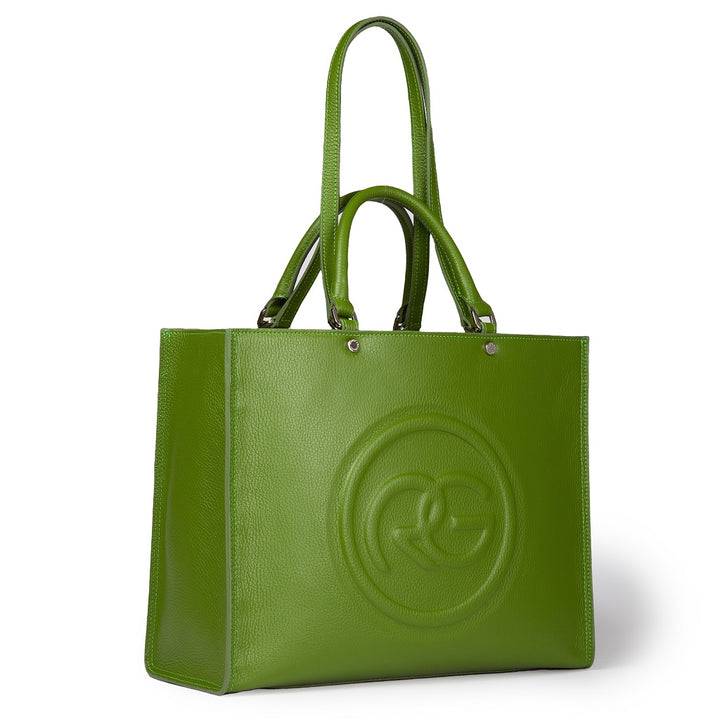 Roberta Gandolfi Roberta Pelle Large Borsa A Mano In Pelle Con Doppi Spallacci Per Essere Portata A Spalla E Tramezza