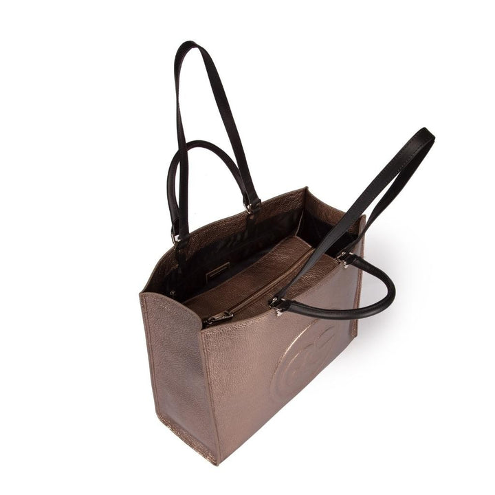 Roberta Gandolfi Roberta Pelle Large Borsa A Mano In Pelle Con Doppi Spallacci Per Essere Portata A Spalla E Tramezza