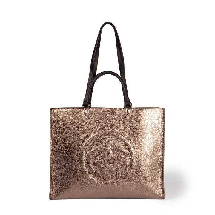 Roberta Gandolfi Roberta Pelle Large Borsa a mano in pelle con doppi spallacci per essere portata a spalla e tramezza